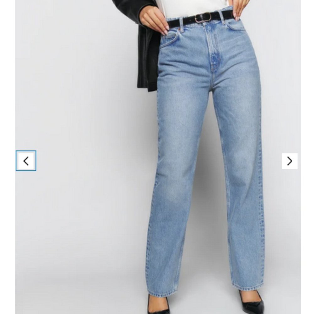 Reformation Selena High Rise Relaxed Jeans - Size 26